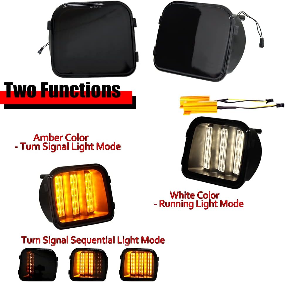 KENRTIR Para 2006 2007 2008 2009 2010 Hummer H3 H3T parachoques delantero esquina marcador lateral estacionamiento luces de señal de giro lente