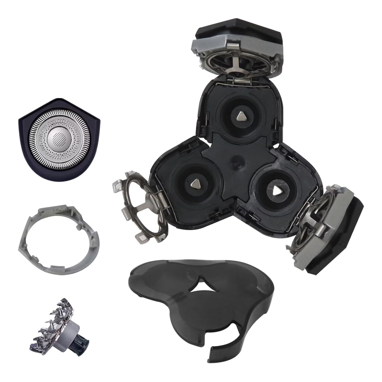 Cabezal de repuesto para Philips Norelco RQ10 Arcitec Genérico Razor Unidad de Afeitar Triple Track Fabricado por gmz