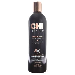 CHI Acondicionador de reposición de humedad de aceite de semilla negra de lujo, 12 onzas líquidas CHI Acondicionador de reposición de humedad de aceite de semilla negra de lujo, 12 onzas líquidas
