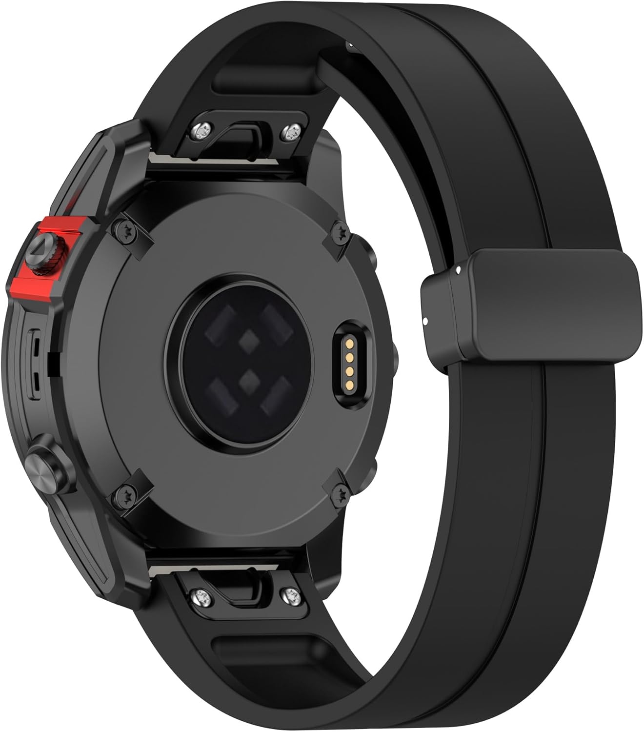 Correa de silicona de 0.866 pulgadas de ajuste rápido y fácil compatible con Garmin Fenix 5Fenix 5 PlusFenix 6Fenix 6 ProFenix 7, correa de repuesto
