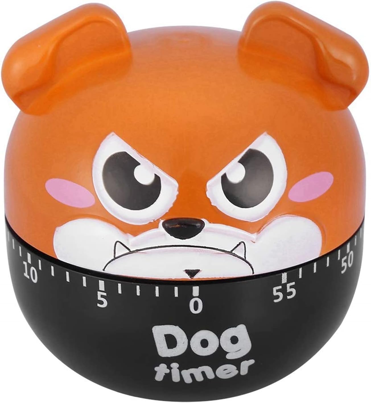 Temporizador de cocina mecánico con forma de perro lindo temporizador de cuenta regresiva de 55 minutos, no requiere batería, reloj de cocina,