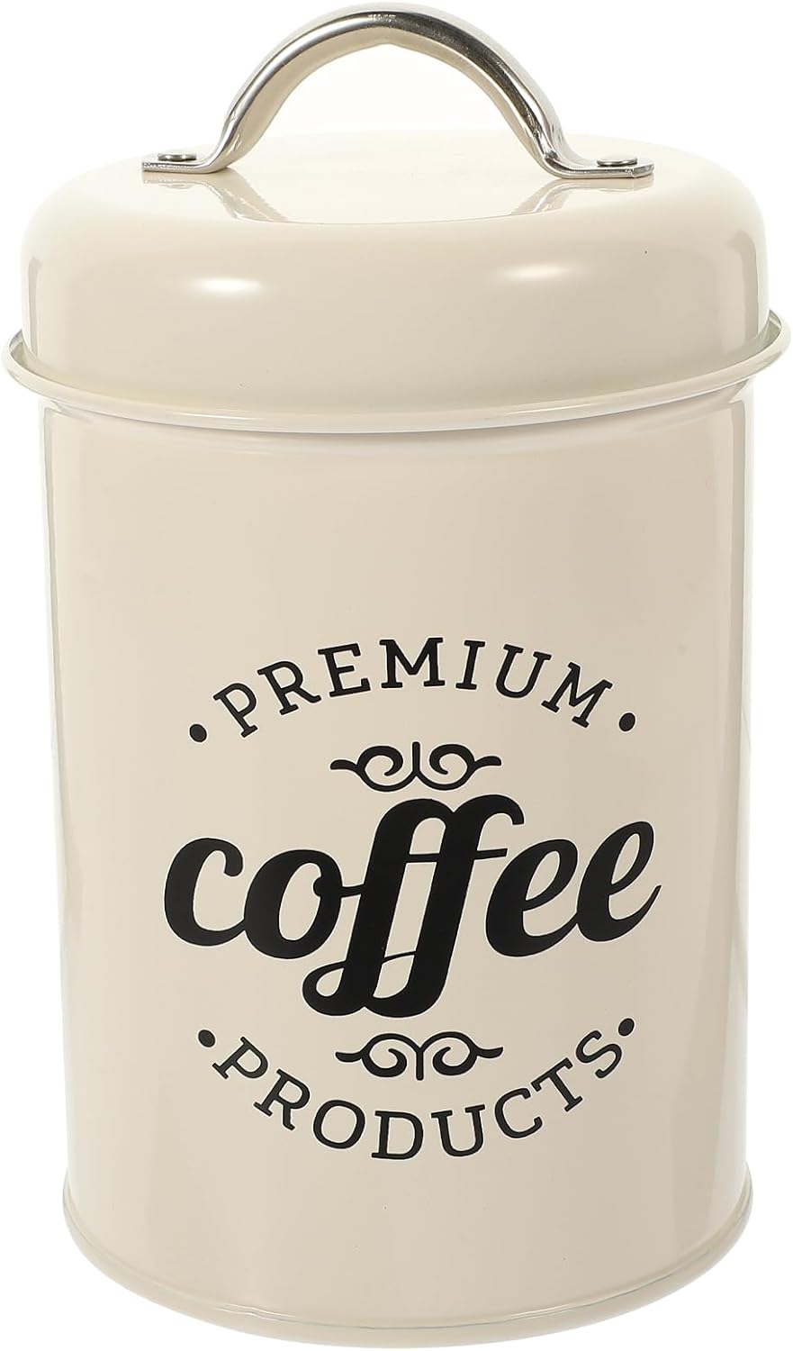 NOLITOY Contenedor de metal de lata de caramelo con tapa bote de grano de café café y azúcar sellado recipiente de café envases de almacenamiento de