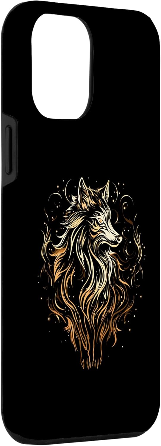Funda para iPhone 14 Pro Max Fenrir Wolf Viking Orgullo escandinavo Norsemen Odines Wolf