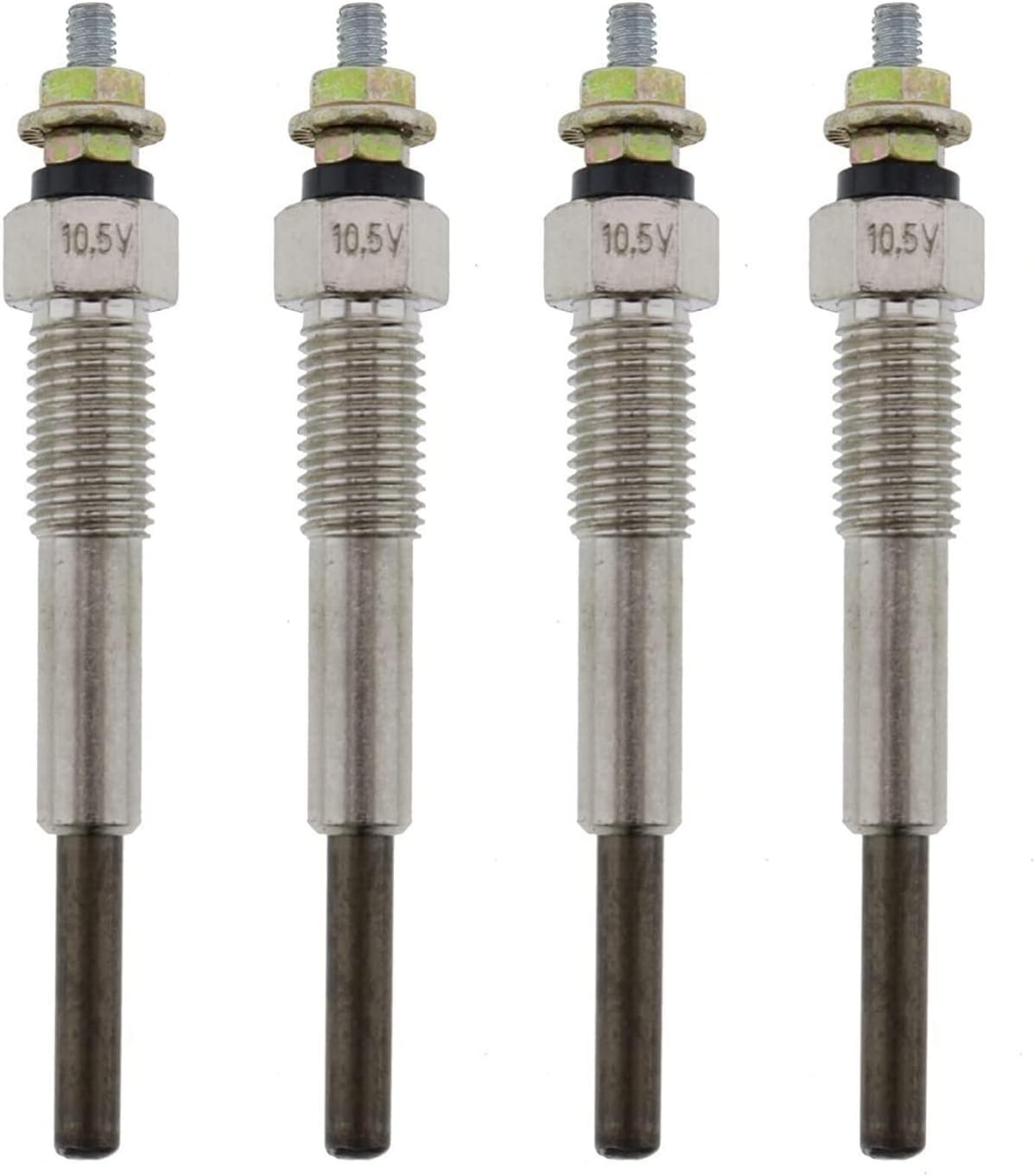 9-82511978-0 Bujía incandescente 4 unidades para motor diesel Isuzu C240 C240PKG C240PKJ C190 C201 C221 4BA1 D500 TLD23 3AA1