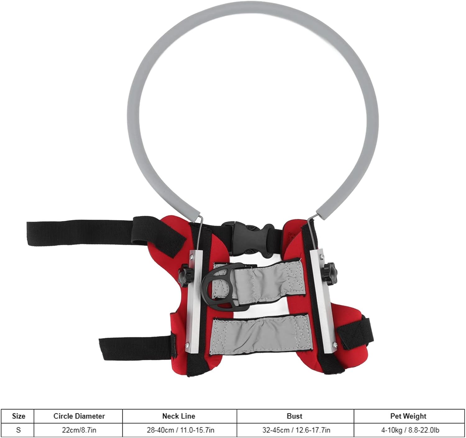 Dispositivo de guía de arnés ciego para perro, protector ligero para perro, anillo anticolisión para mascotas para protección y construir confianza,