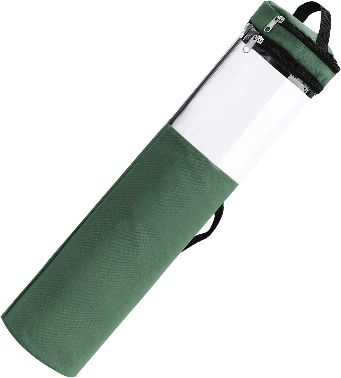 TITA-DONG Bolsa de almacenamiento de papel de regalo, organizador de papel de regalo con asas y cremallera que se adapta a 40 rollos con sección
