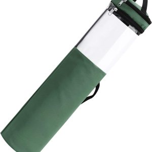 TITA-DONG Bolsa de almacenamiento de papel de regalo, organizador de papel de regalo con asas y cremallera que se adapta a 40 rollos con sección TITA-DONG Bolsa de almacenamiento de papel de regalo, organizador de papel de regalo con asas y cremallera que se adapta a 40 rollos con sección