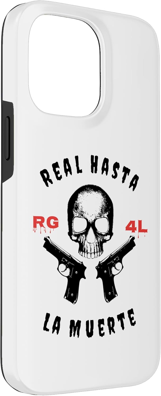Funda para iPhone 14 Pro Max Real Hasta La Muerte, RG4L Camisa Puerto Rico Trap Music Case