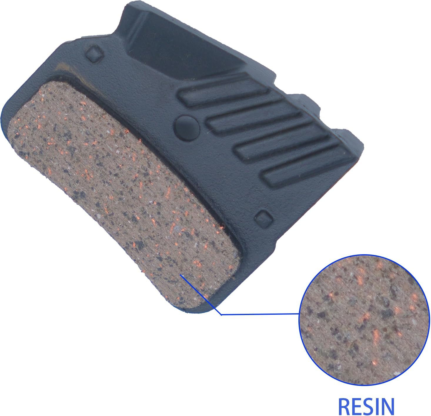 Inkesky 2 pares de pastillas de freno de disco BR-10 compatibles con Shimano N03A  resina con aleta de refrigeración