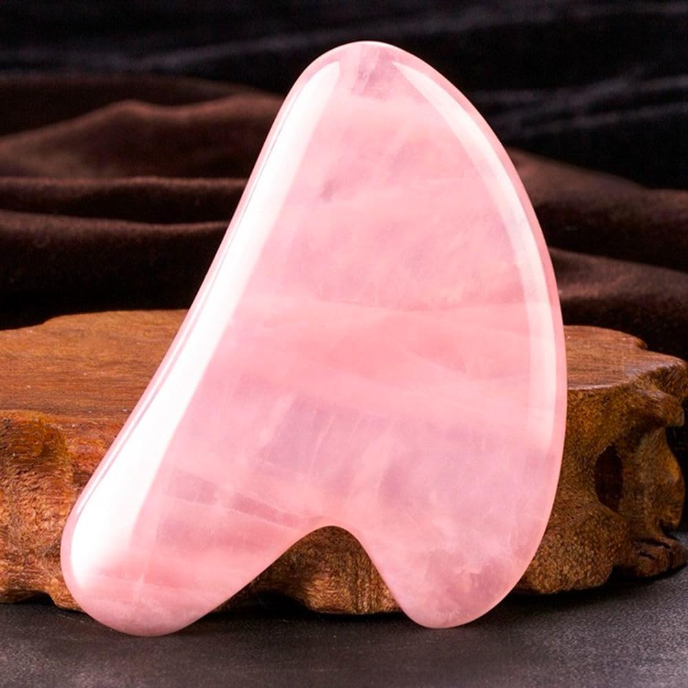 Gua Sha Jade Stone Gua Sha Herramienta de masaje, herramienta Guasha para masaje de piel facial y corporal. Herramientas para acupuntura de spa,