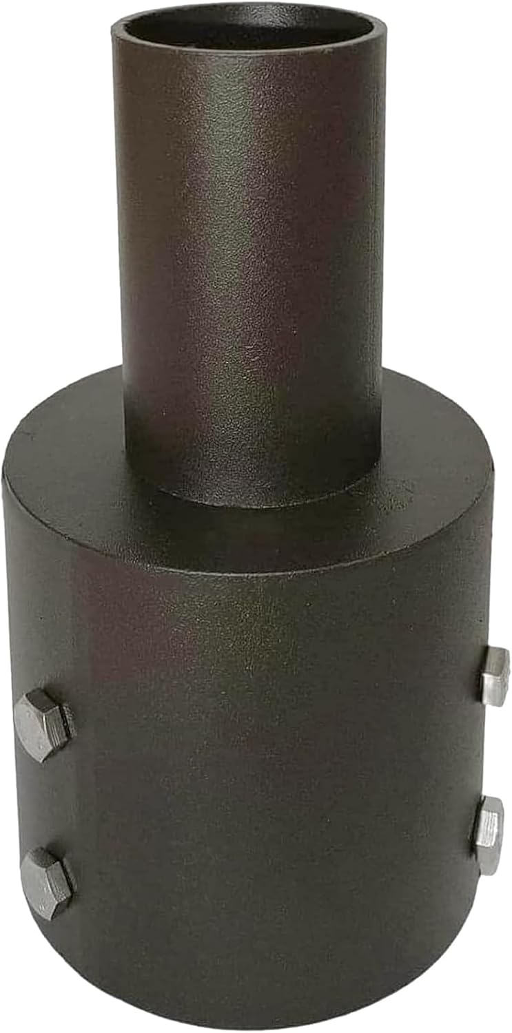 Adapte Tenon – Poste redondo para postes redondos de 4 pulgadas, soporte de cuerno de toro montado en un montador deslizante de 2.38 pulgadas, poste