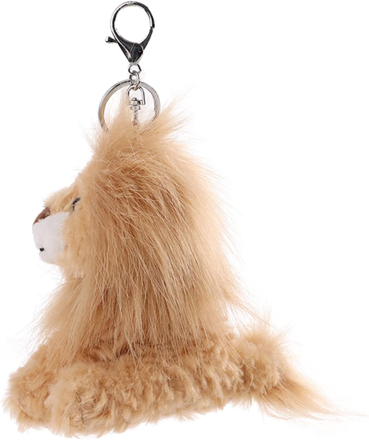 Apricot Lamb Cute Toys – Llavero suave de peluche de león amarillo para bolsa de niños, bolso, mochila y bolso (6 pulgadas), Amarillo