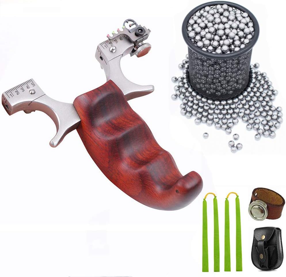TOPARCHERY Juego de tirachinas banda plana Slingshot Catapulta Slingshot deportes Slingshot Acero inoxidable