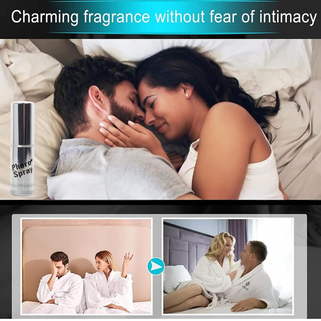 Phero Spray The Original Pheromone – Perfume esencial con infusión de feromonas  Para que los hombres atraigan a las mujeres, 0.5 onzas líquidas
