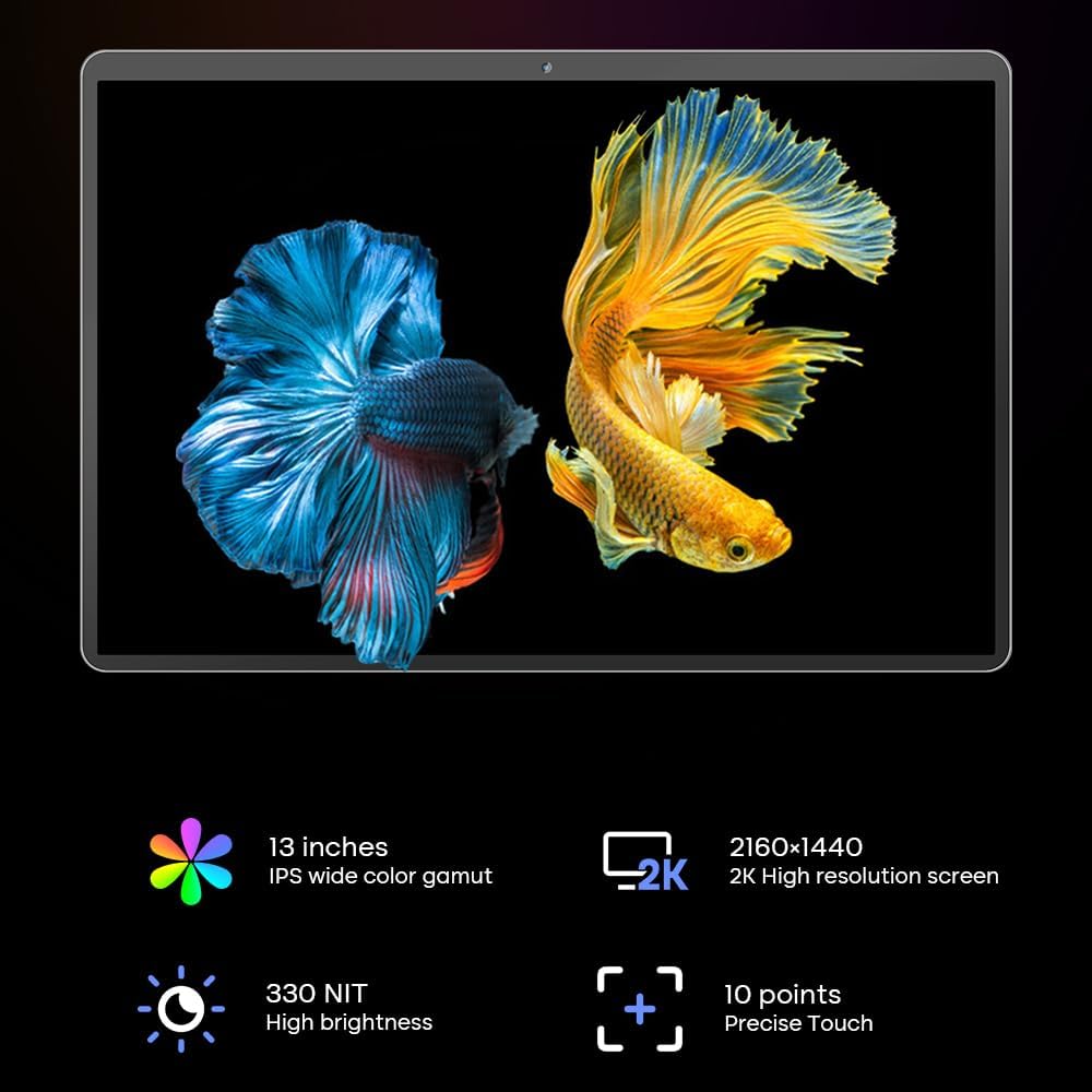 Docooler T30Pro – Computadora portátil con pantalla táctil IPS 2K de 13 pulgadas, 16 GB de RAM 512G-1T SSD, computadora de aprendizaje de oficina