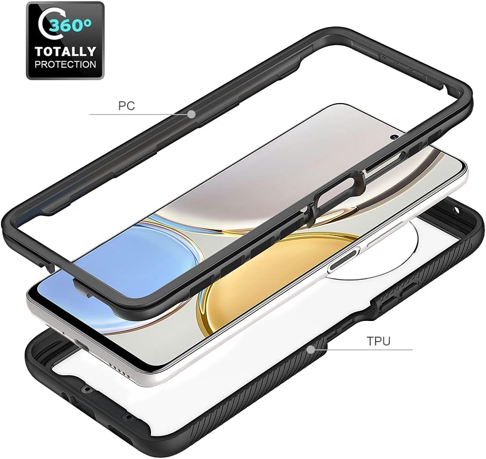 Funda para Honor X9, anticaídas y absorbente de golpes para Honor X9 Any-LX1 Any-LX2 Any-LX3 Any-NX1  Magic 4 LiteHonor X30 5G, color negro