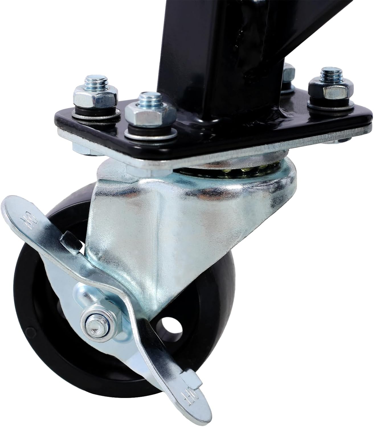 Ruedas hidráulicas de 300 libras para motocicleta de tijera, elevador de pie para motos de suciedad pequeñas, color negro