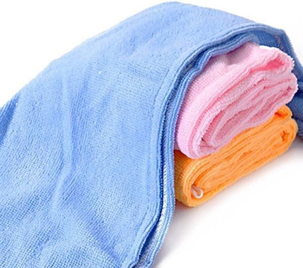 Toalla de microfibra de secado rápido, turbante de secado de pelo, toalla suave para envolver el cabello, suministros de baño, toallas de salón