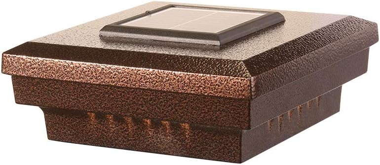 DEKOR Savvy – Luces solares LED para cubiertas, vallas, muelles, porches, iluminación exterior de bajo voltaje (veta de cobre oscuro, 5 12 pulgadas,