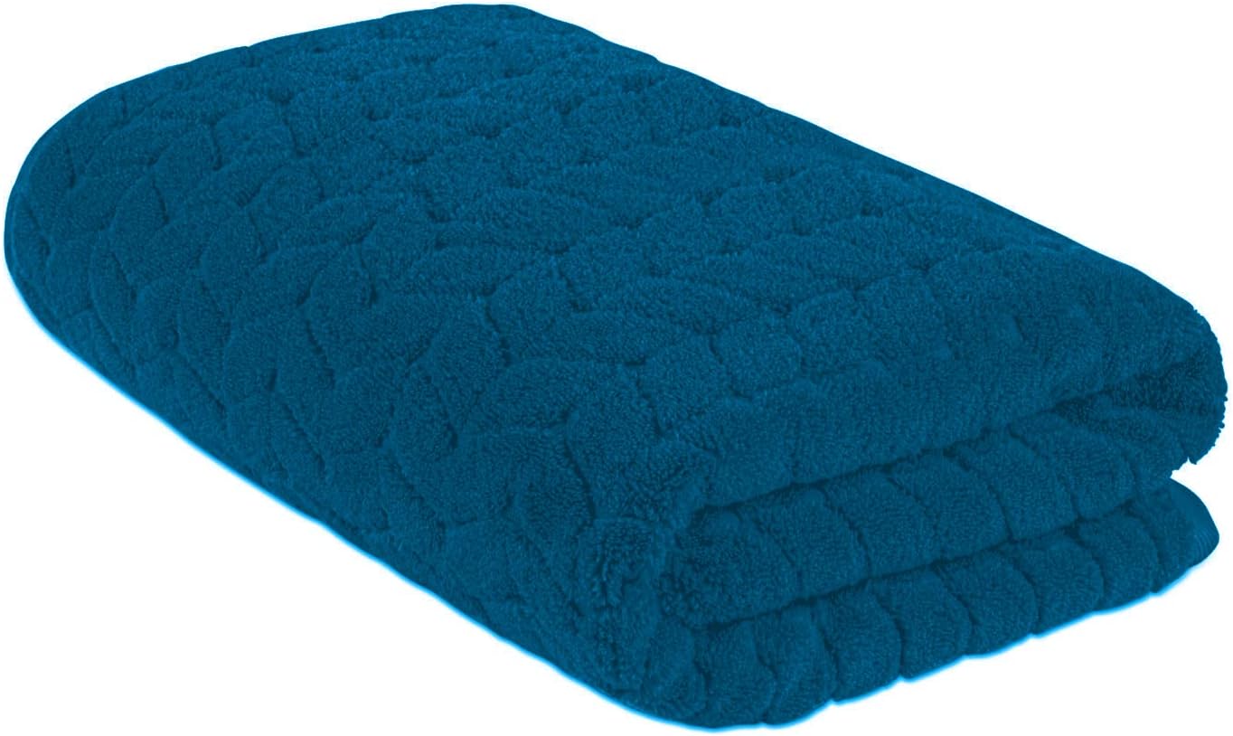 BAGNO MILANO Toallas de baño de lujo de algodón turco para spa, de secado rápido, gruesas y de felpa (azul petróleo, toalla de baño)