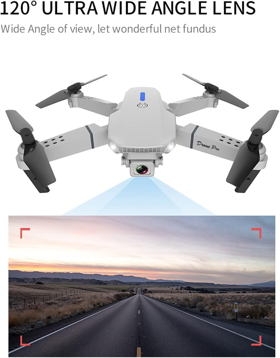 1080P HD Dual Camera FPV Mini Aerial Photography Drone, Foldable WiFi Quadcopter RC Drones, Rolling 360 Headless Mode 3-Level Flight Speed, Remote