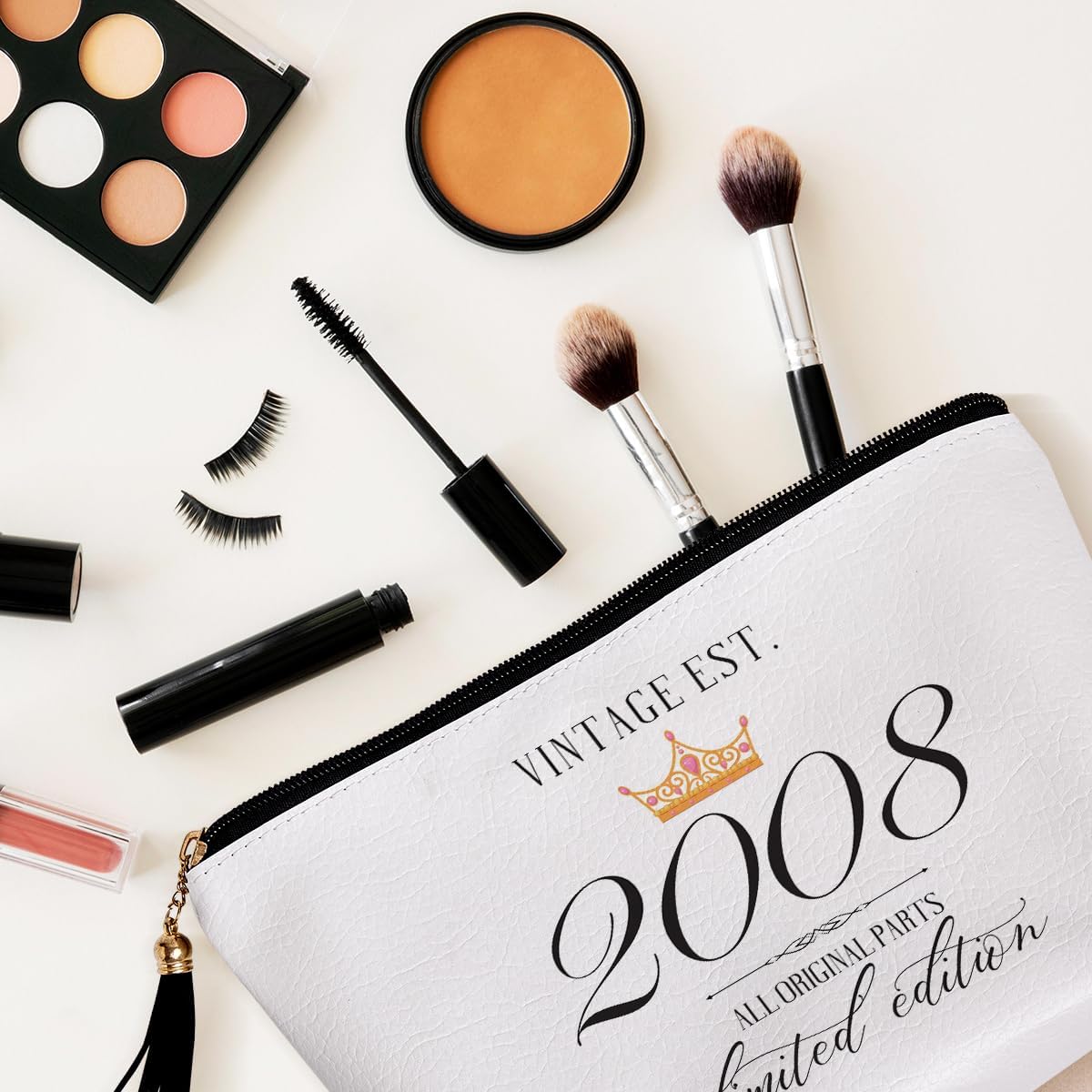 Regalo de cumpleaños número 16 para mujer, regalo de amistad para mujer, adolescente, hermana, divertida bolsa de cosméticos de viaje, hace que el