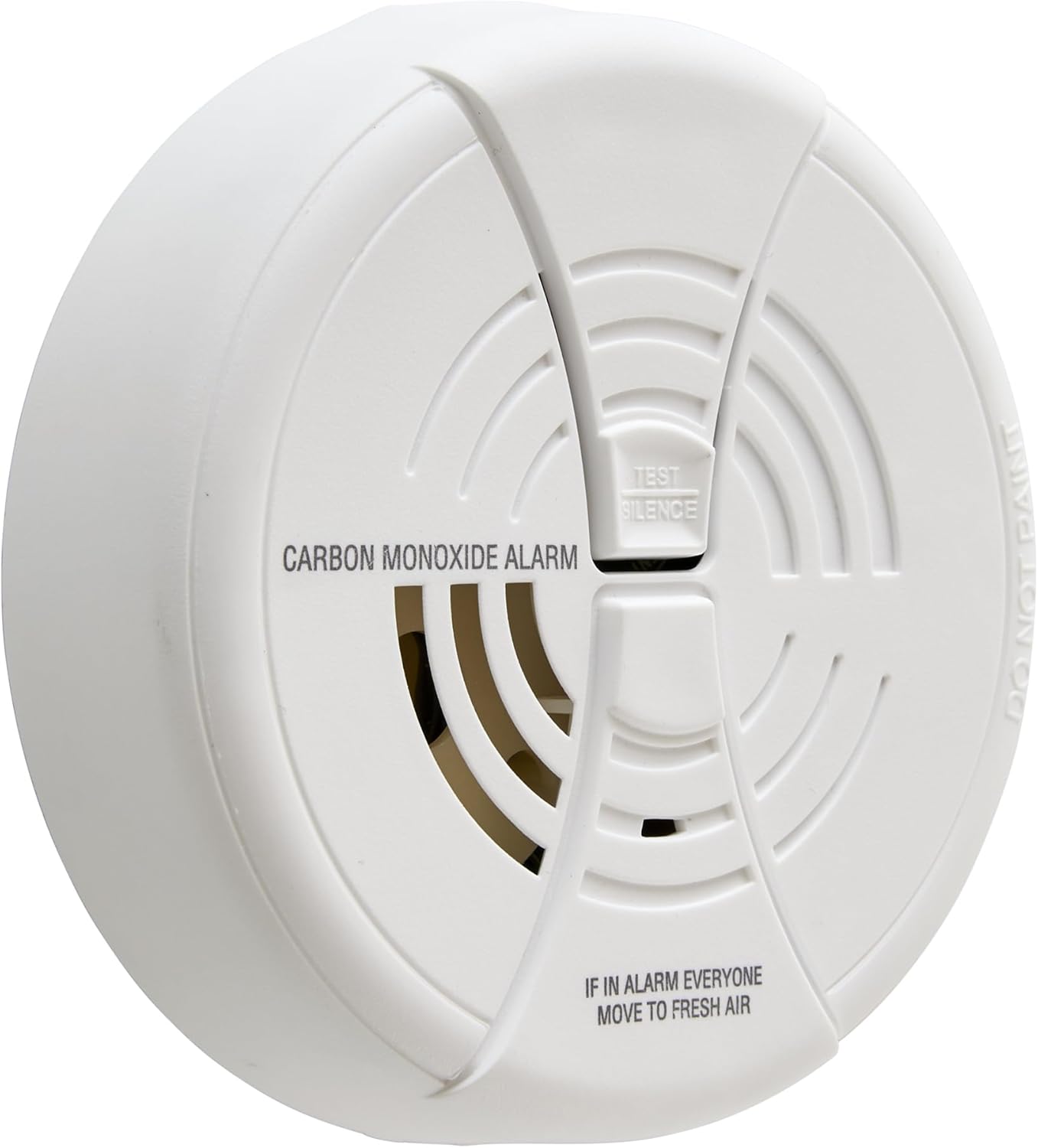 FIRST ALERT CO250B Family Gard Basics – Alarma de monóxido de carbono, paquete de 4 unidades  Detector de monóxido de carbono a pilas, color blanco