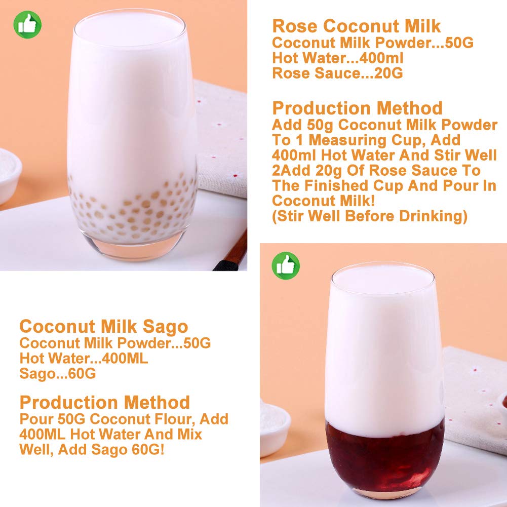 Plant Gift Polvo de coco 100% puro, polvo natural, gran sabor para bebidas, batidos, yogur, hornear, galletas, pasteles y bebidas, polvo sin OMG,