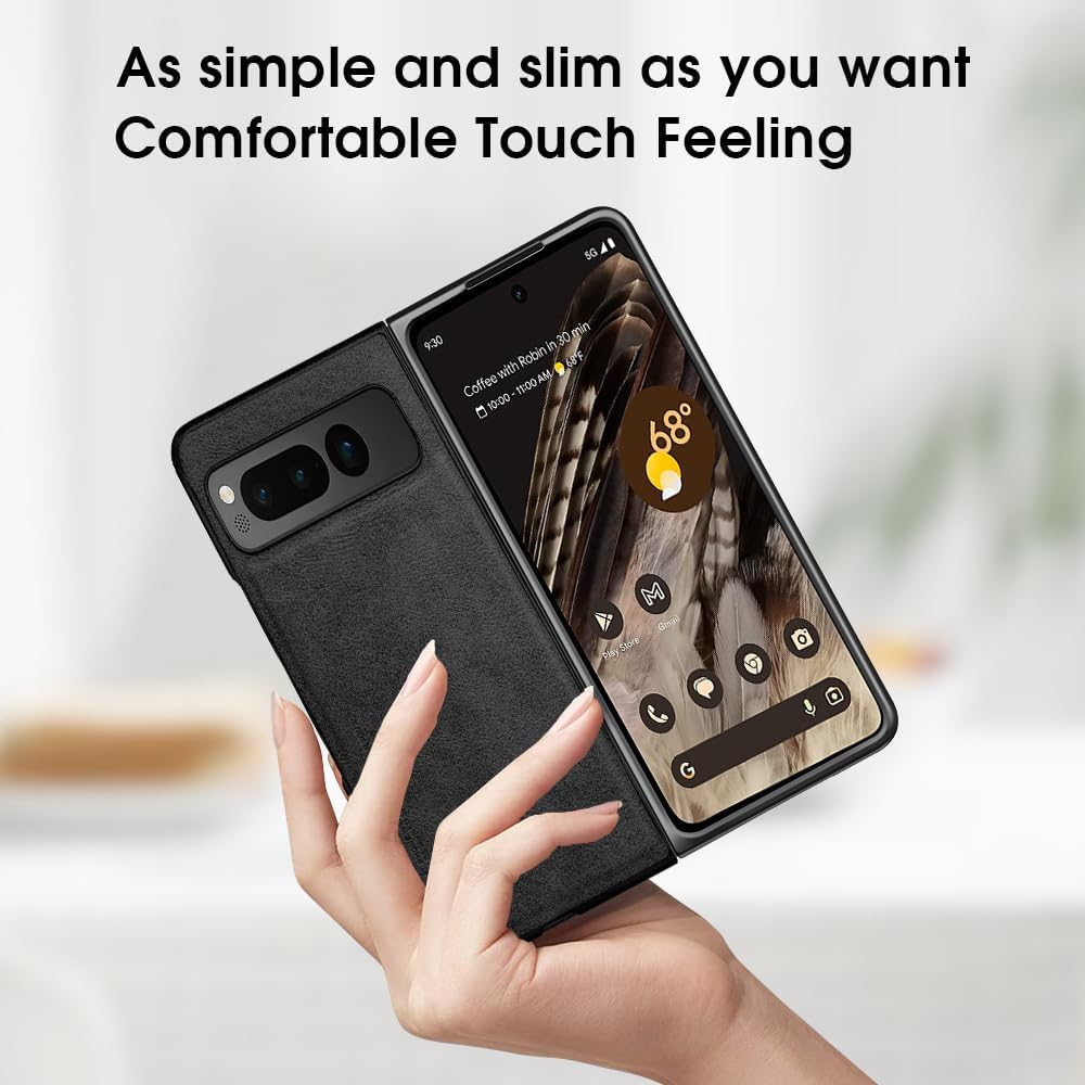 X-level Funda plegable para Google Pixel, delgada y delgada de piel sintética de alta calidad, a prueba de golpes, funda de protección plegable para