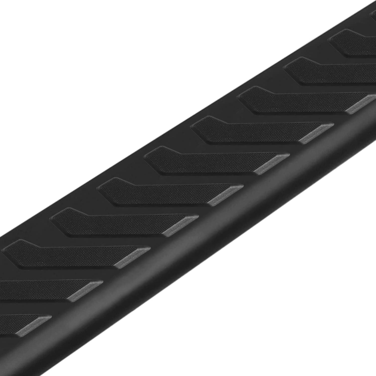Raptor Series Estribos escalones 5 pulgadas estilo OEM pisada completa aluminio negro para cabina extendidadoble 07-18 SilveradoSierra 1500 07-19