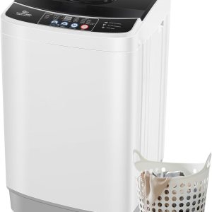 Nictemaw Lavadora portátil de 15.6 libras, gran capacidad, 2.1 pies cúbicos, con 10 programas y 8 niveles de agua, lavadora compacta para Nictemaw Lavadora portátil de 15.6 libras, gran capacidad, 2.1 pies cúbicos, con 10 programas y 8 niveles de agua, lavadora compacta para
