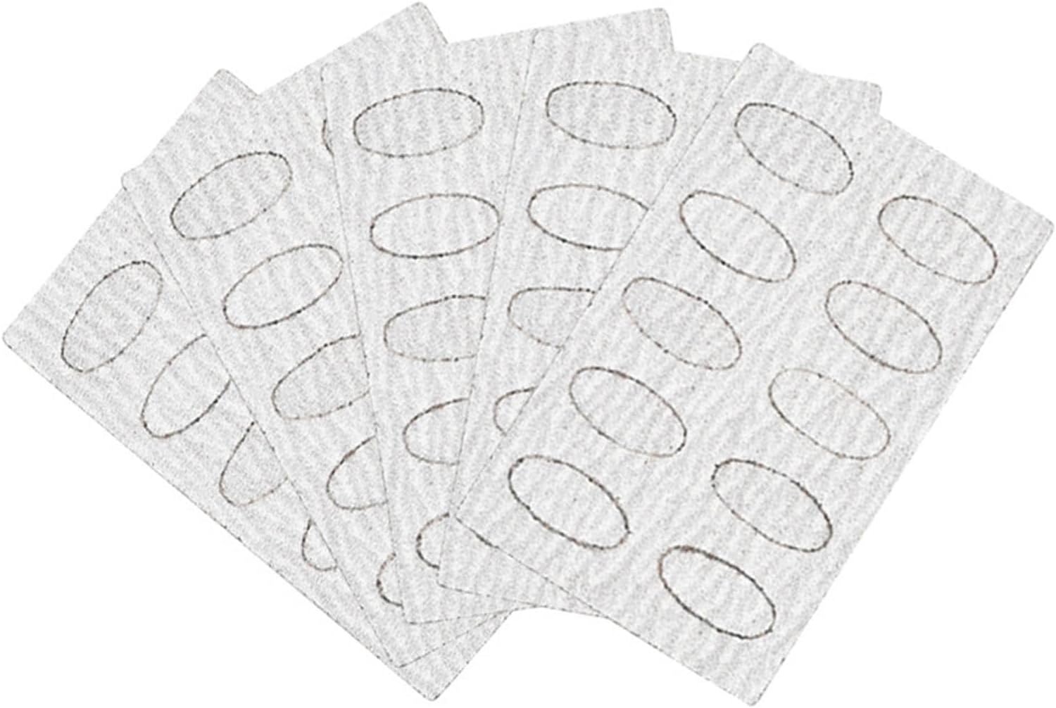 50 piezas de papel de lija autoadhesivo, papel de lija para recortar limas de escamas, papel de lija prepulido, empujador de uñas de repuesto para