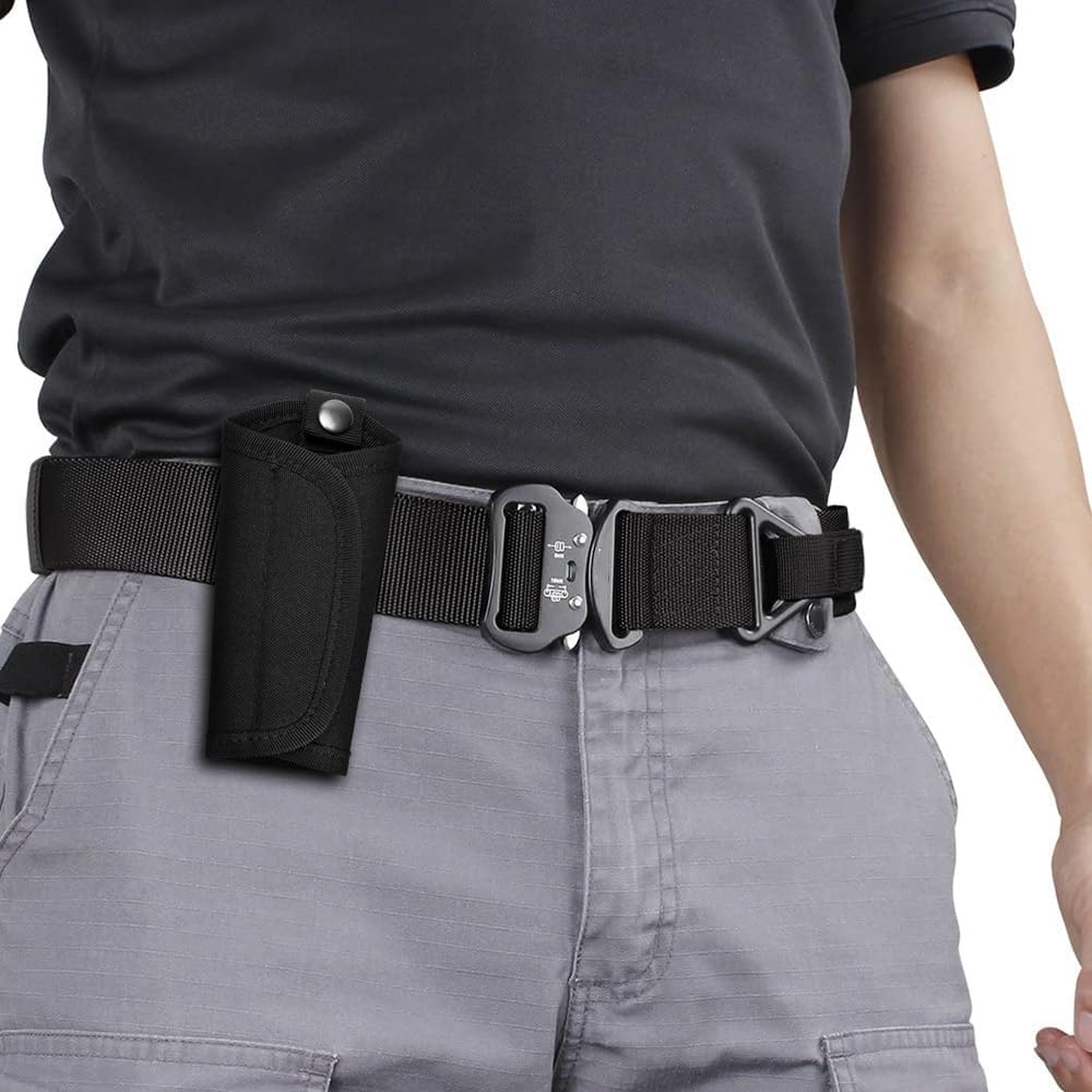 Soporte silencioso para llaves, bolsa de llaves silenciosa, bolsa portátil para llaves al aire libre con gancho y bucle para cinturón de trabajo
