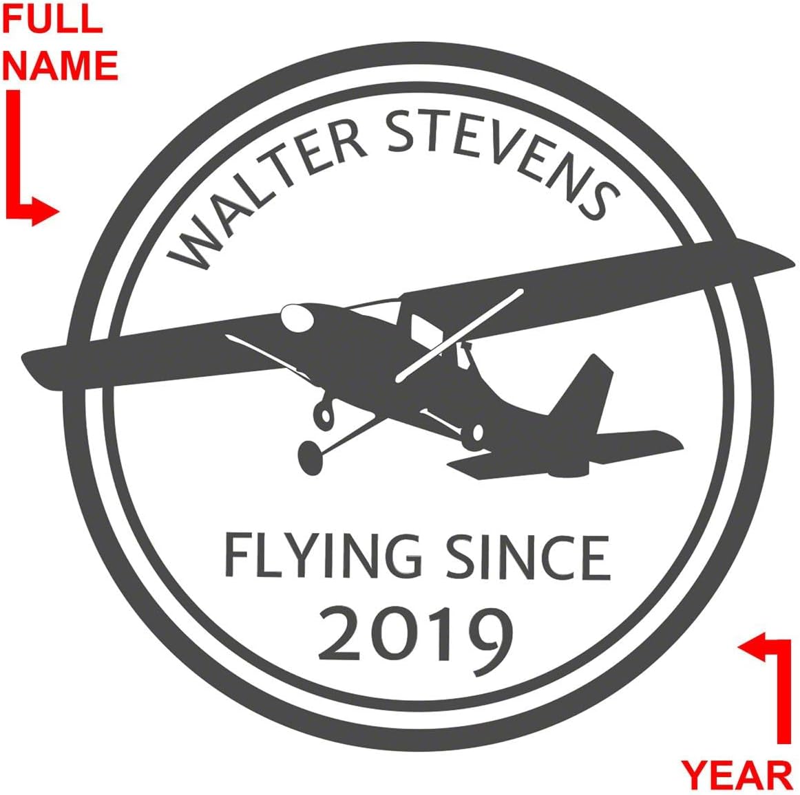 Aviator – Juego de decantador personalizado y vasos (producto personalizado)