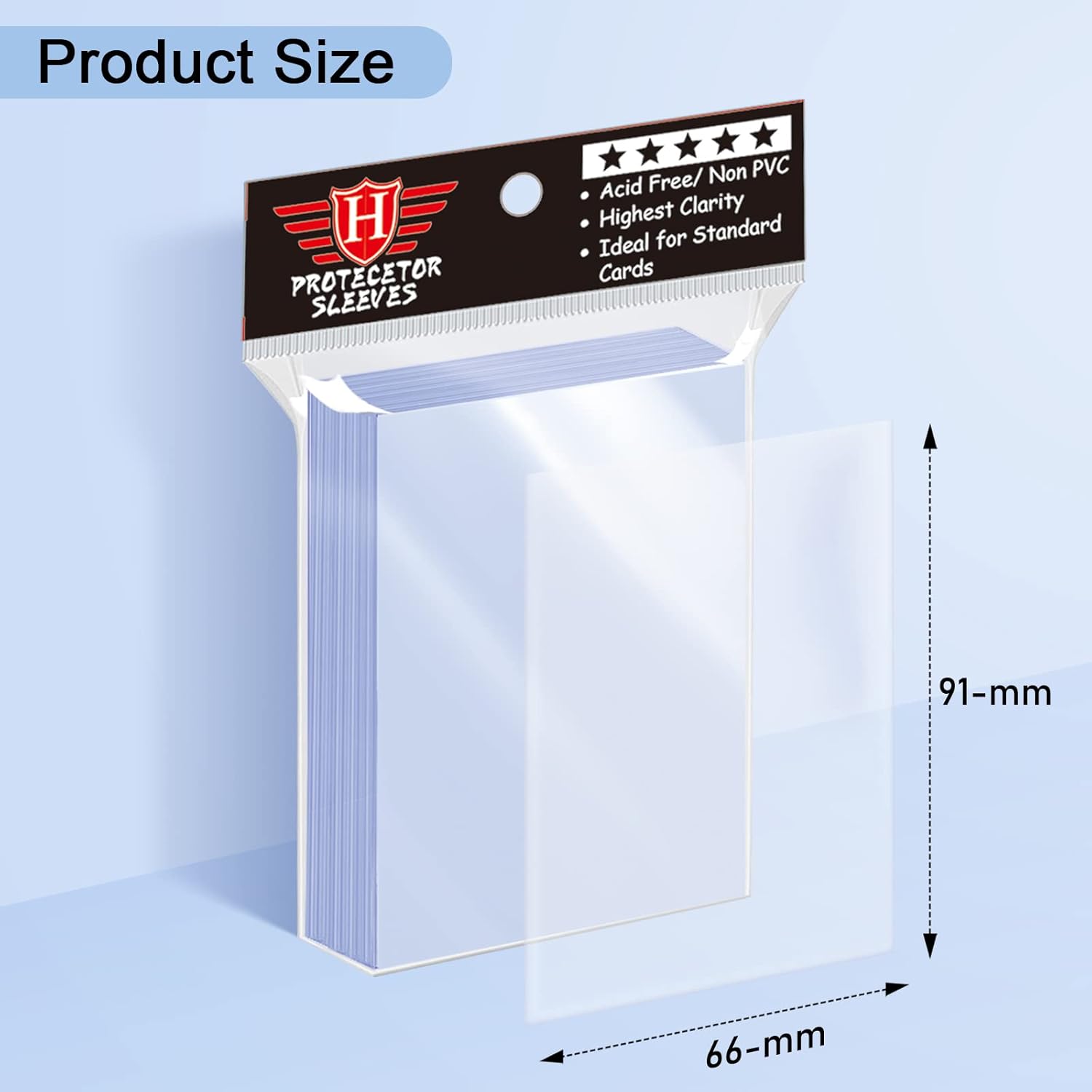 100 fundas transparentes para tarjetas intercambiables, fundas de plástico suave para tarjetas de béisbol, tarjetas deportivas, tarjetas de juego