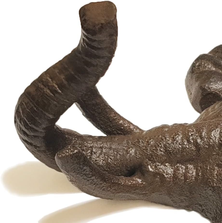 Gancho de pared de elefante de hierro fundido, perchero decorativo vintage, de hierro fundido, gancho rústico de una sola llave, resistente,