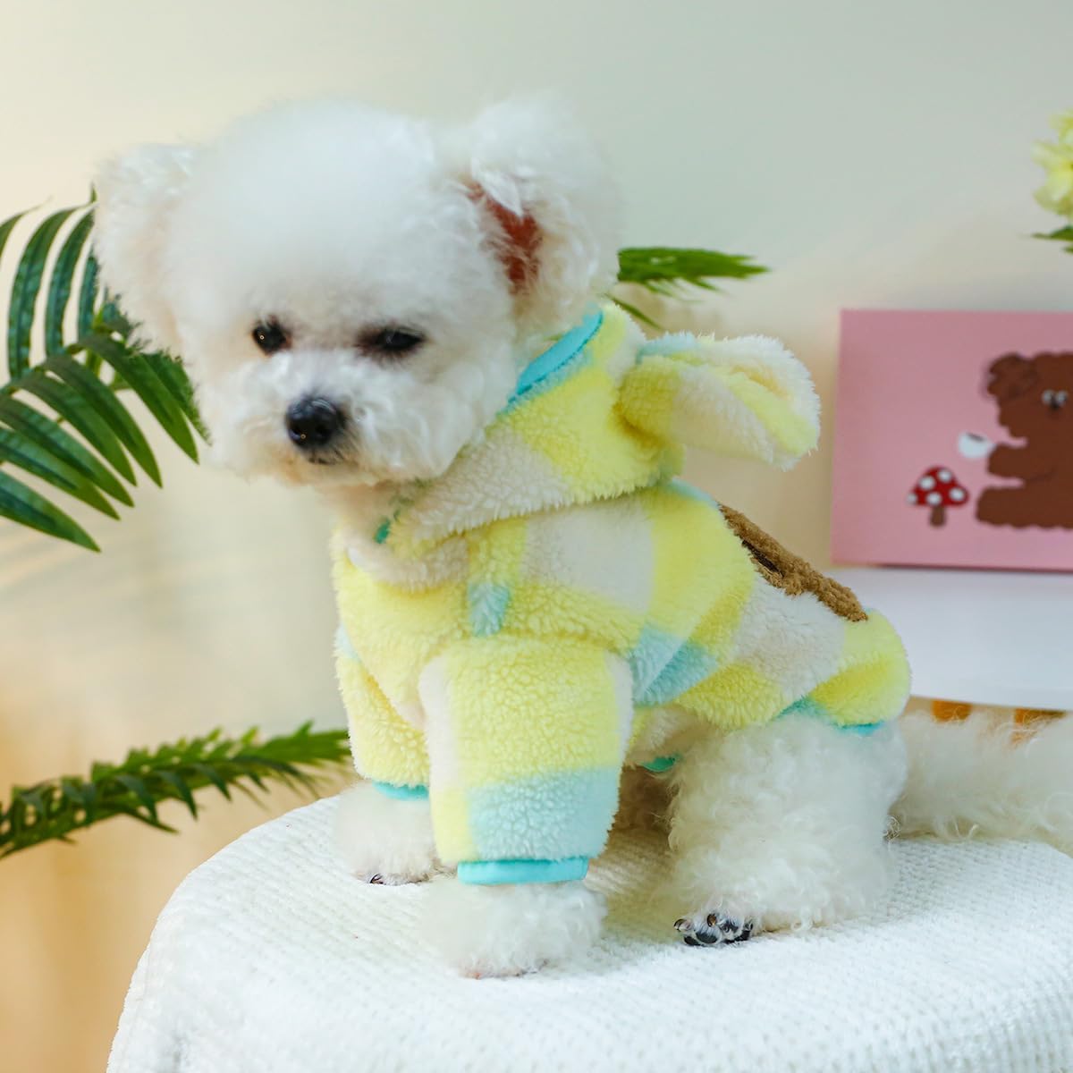 Sudaderas con capucha para perro, abrigo de invierno cálido y cómodo para mascotas, sudadera de oso, ropa para cachorros, camisa para perro, suéter