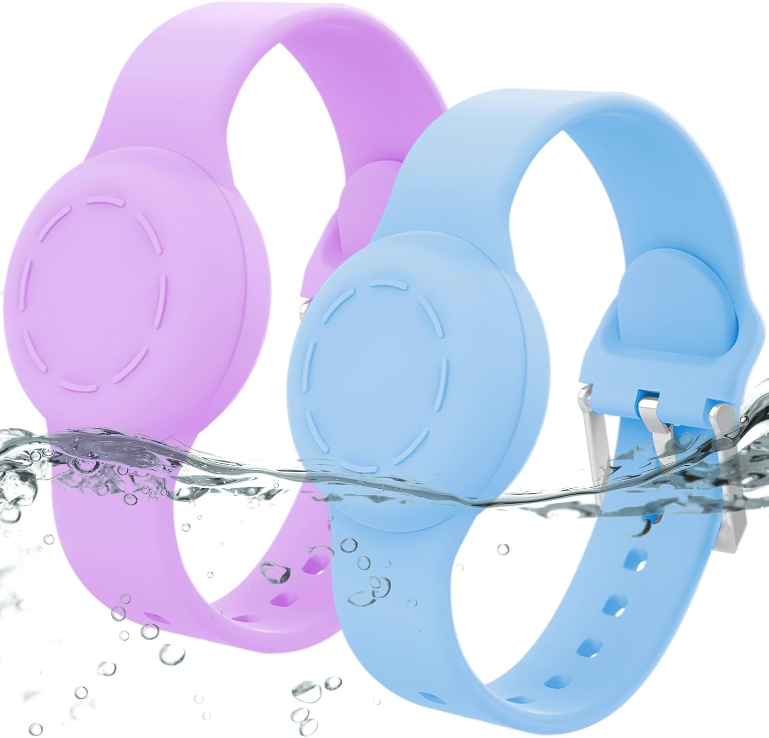 Pulsera Airtag impermeable para niños, pulsera de silicona compatible con Apple Air Tag funda de soporte oculta, rastreador GPS antipérdida