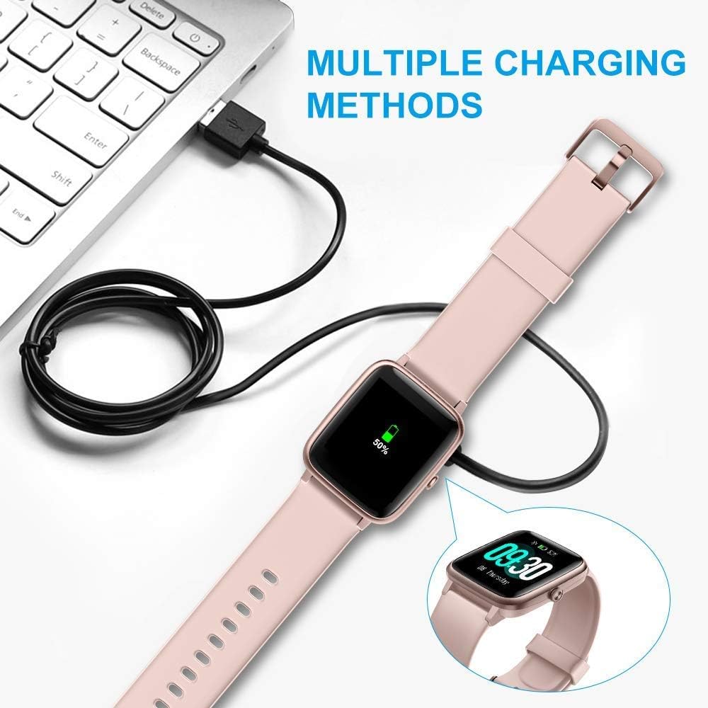 Compatible con el cargador de reloj inteligente Hwagol, cable de carga USB magnético Lamshaw compatible con reloj inteligente Hwagol Z40 de 1.85