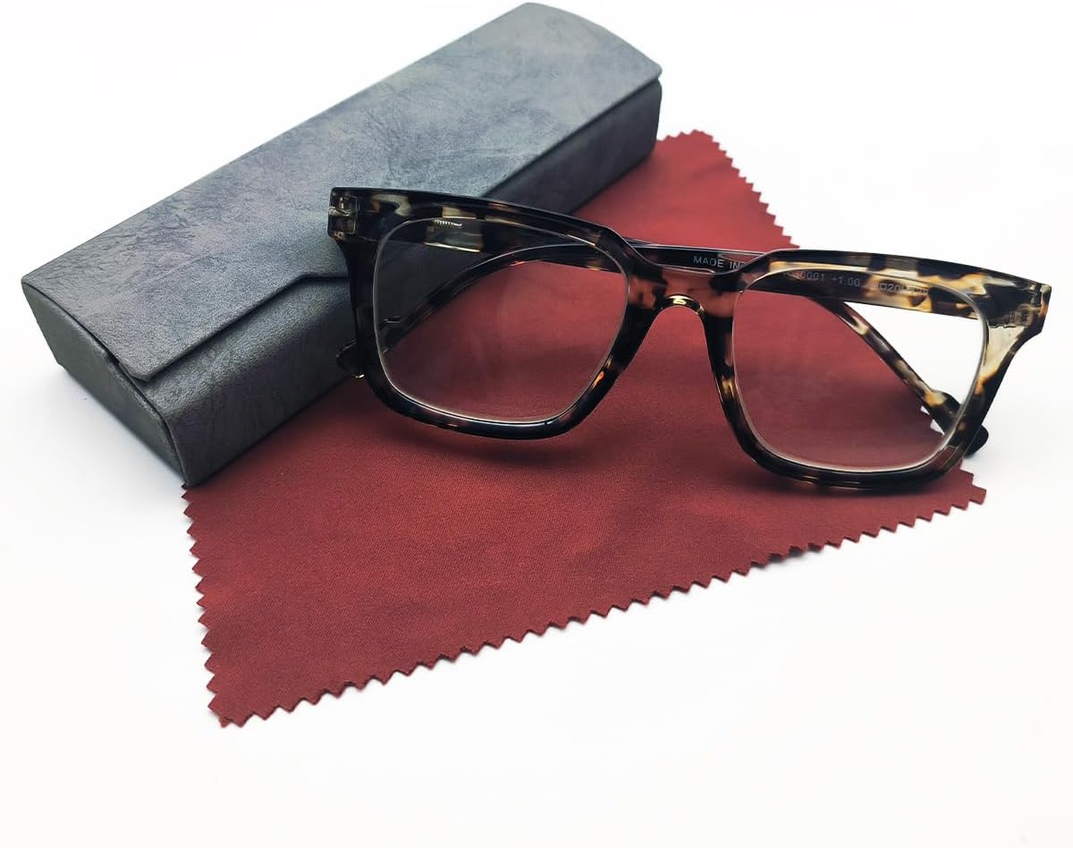 Lentes de lectura con bloqueo de luz azul, antifatiga ocular, lentes vintage con bisagras de resorte para mujeres y hombres