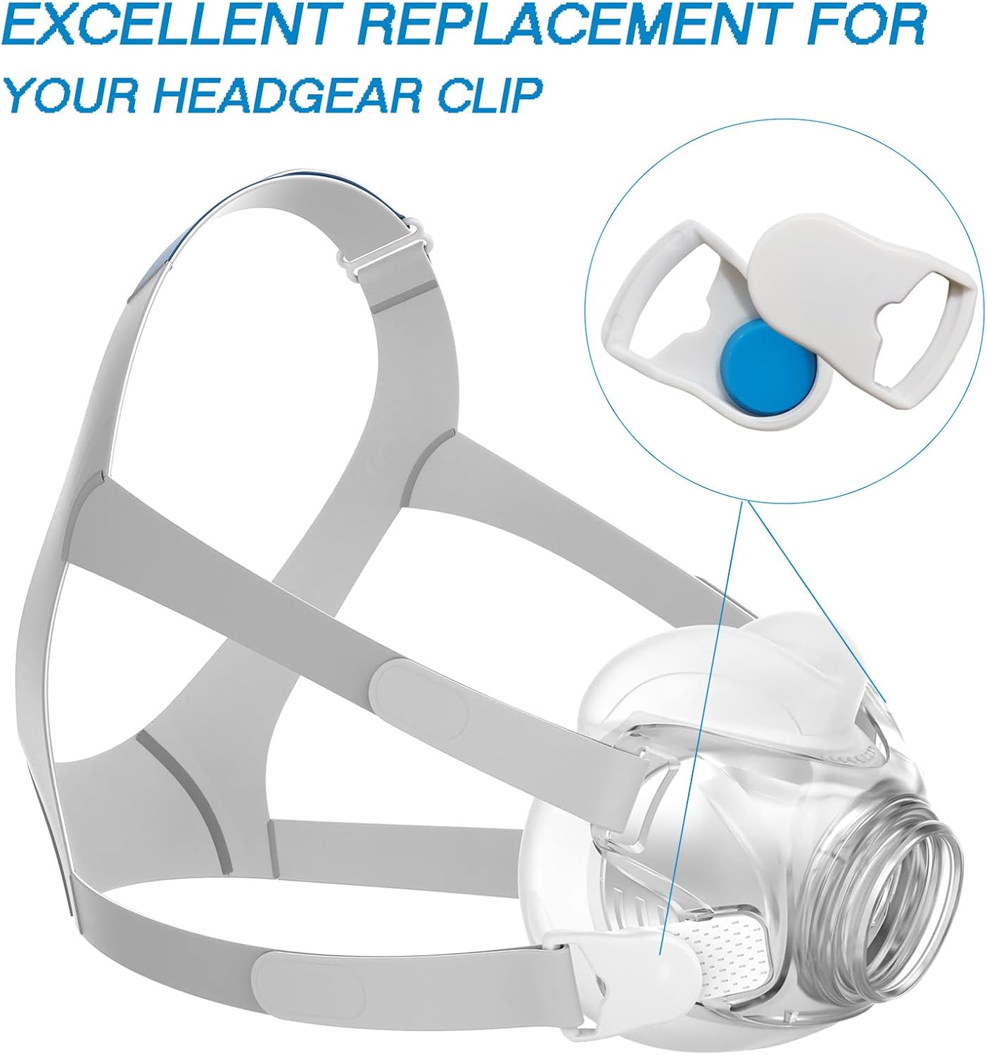 Clips de protección para la cabeza de Cpap de desconexión rápida, máscara magnética compatible con Whit AirFit F20 F30 N20, máscara compatible con