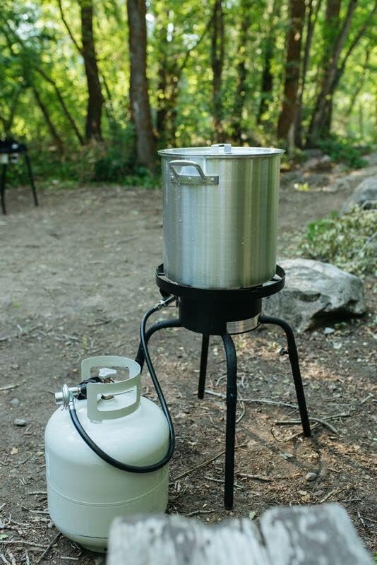 Camp Chef Olla y cesta de aluminio  Incluye tapa, cesta y gancho de extracción  Perfecto para hervir, cocinar a fuego lento y cocinar al vapor  Olla