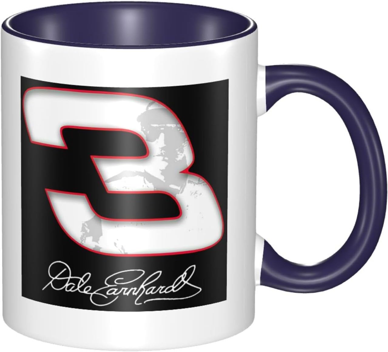 Dale Racer Earnhardt Racing Champion – Tazas de café de cerámica con logotipo para oficina, hogar, regalo, té, bebidas calientes, 12 onzas
