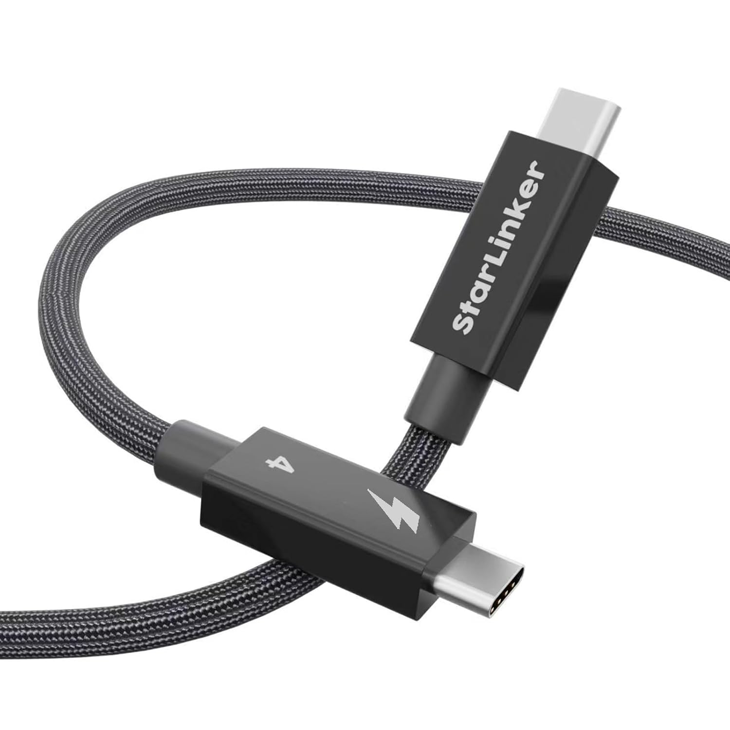 Cable Thunderbolt 4 de 100 W 3.3 pies 3.3 ft pantalla HD 8K y 40 Gbps, USB C a USB C para portátil, tableta, concentrador, acoplamiento Thunderbolt