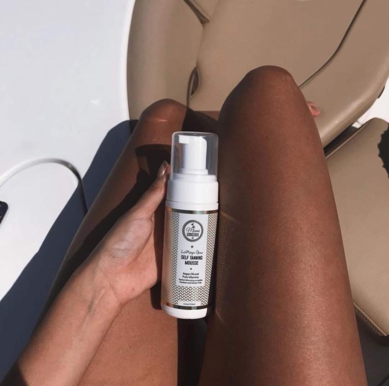 Mus autobronceadora Miami Gorgeous Mousse instantáneo para broncear la piel sin sulfato sin gluten el mejor autobronceante natural - Imagen 10