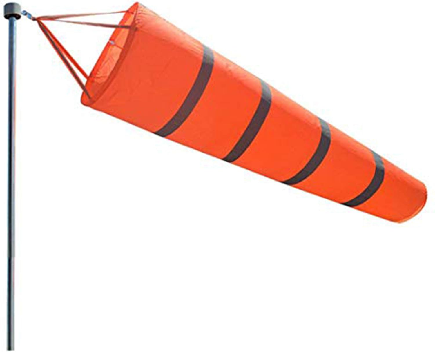 60 pulgadas Airport Windsock Rip-Stop Outdoor Rainbow Wind Measurement Sock Bag con cinturón reflectante