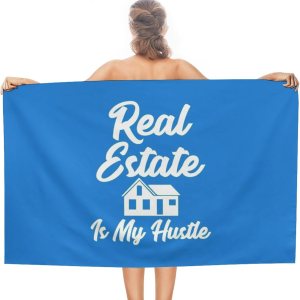 Real Estate is My Hustle – Toalla de playa para adultos, sin arena, de secado rápido, para piscina, manta de playa Real Estate is My Hustle – Toalla de playa para adultos, sin arena, de secado rápido, para piscina, manta de playa