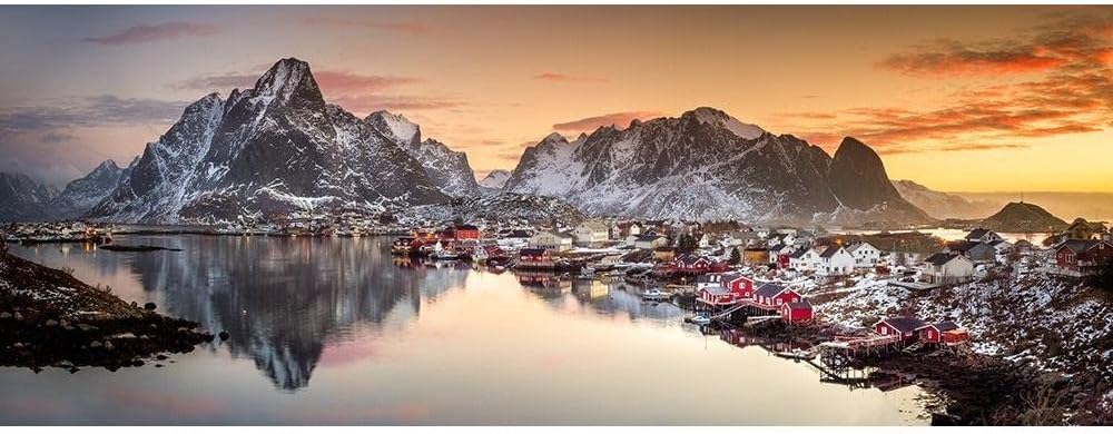 ArtDirect Reine Morning Light 14×5 UnFramed Art Print Poster Ready for Framing by Yaakobi, Lior