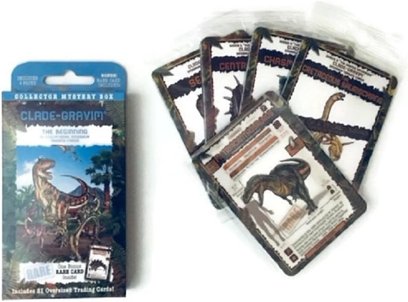 Tarjetas coleccionables para niños, dinosaurios, coleccionista, caja misteriosa, dinosaurio, educativo, 4 paquetes de 4 series para adultos y niñas