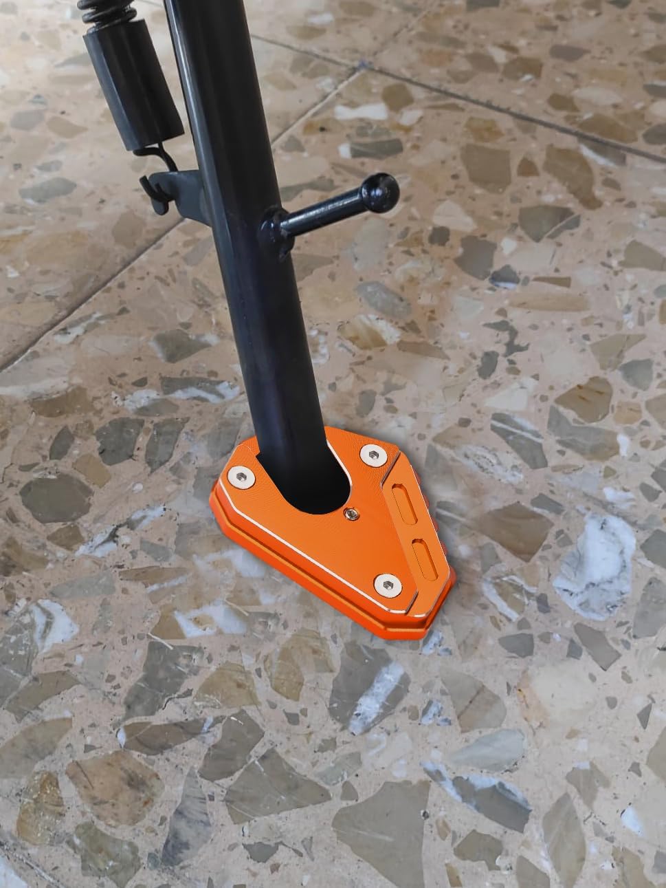 Placa de extensión de soporte lateral de motocicleta compatible con KTM 390 Duke 2011-2023 390 RC 2014-2023  Soporte de almohadilla de pie 390duke